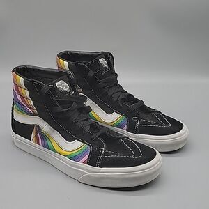 Vans Sk8-Hi Reissue Refract High Top Sneakers Rainbow (Men 6 /Women 7.5)